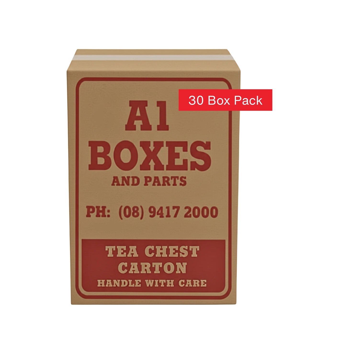 Tea Chest Carton New Standard Grade (30 Boxes - Perth Metro Delivery Included)